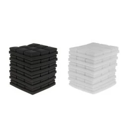 Marque Generique Lot De 12 Panneaux Muraux En Mousse Acoustique Pour Isolation Acoustiq...