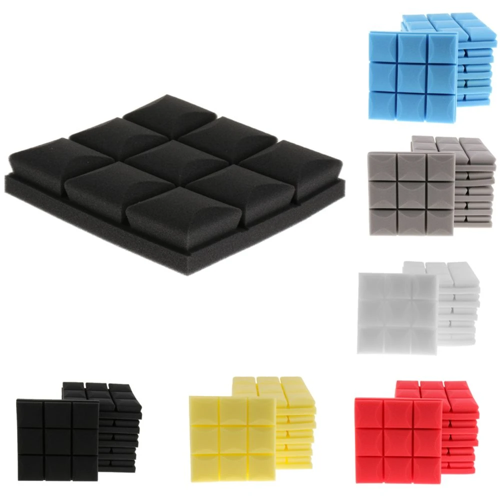 Marque Generique 6pcs Panneaux Acoustiques D'absorption Acoustique De Mousse De Cale Po... - Image 5