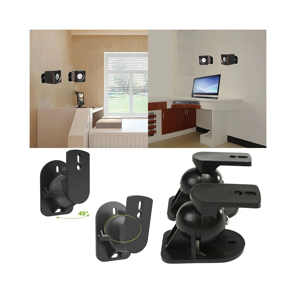 Wewoo Android TV Box Paire De Supports De Montage Mural Pour Haut-parleur Su... - Image 5