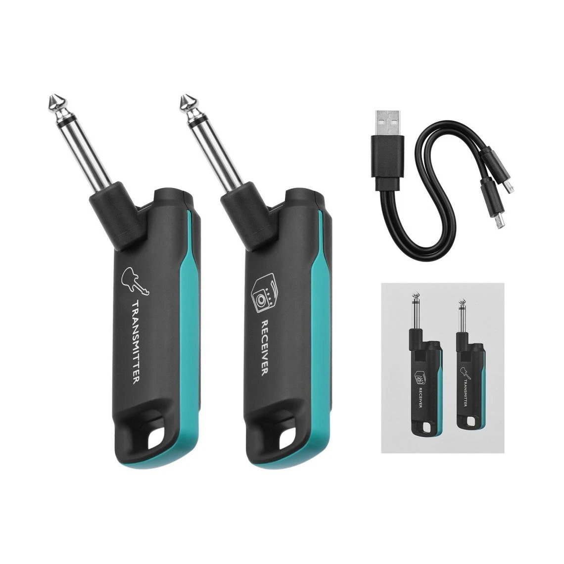 Justgreenbox Ensemble De Récepteur D'émetteur De Guitare UHF Mini Système Sans F... - Image 5