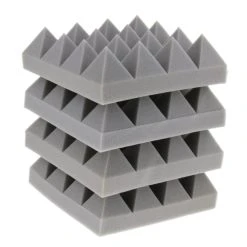 Marque Generique Panneau De Mousse Acoustique Insonorisé De 4 Morceaux Panneau Insonor...