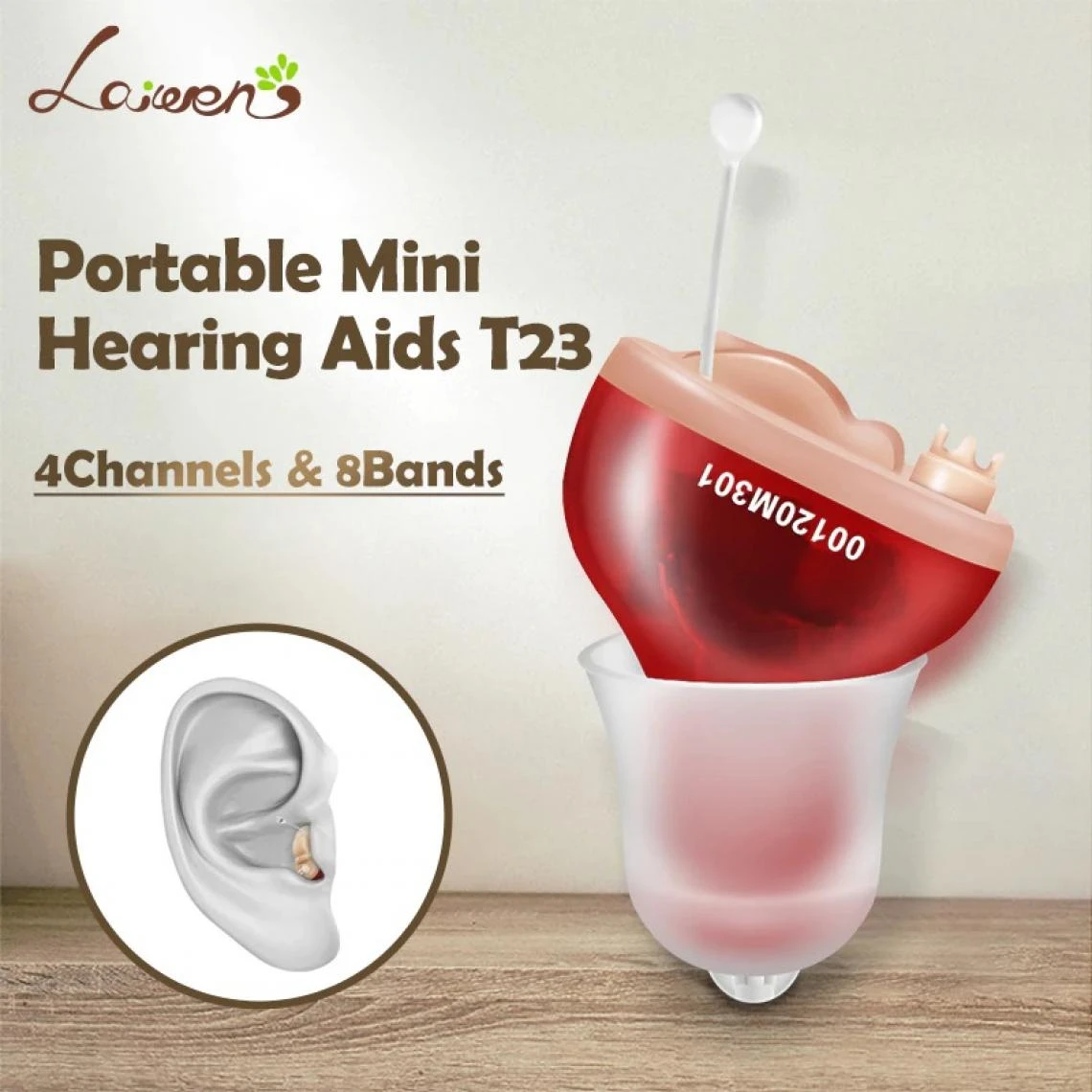 Marque Generique Mini CIC Prothèses Auditives Invisibles T23 CIC Digital - 4 Canaux, 8... - Image 2