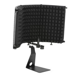 Marque Generique Professionnel Microphone Isolement Bouclier Avec Stand, Pliable 3 Pann...