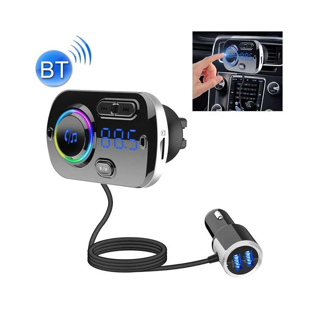 Wewoo Transmetteur FM Auto BC49BQ Récepteur Radio Numérique De Voiture Blu...