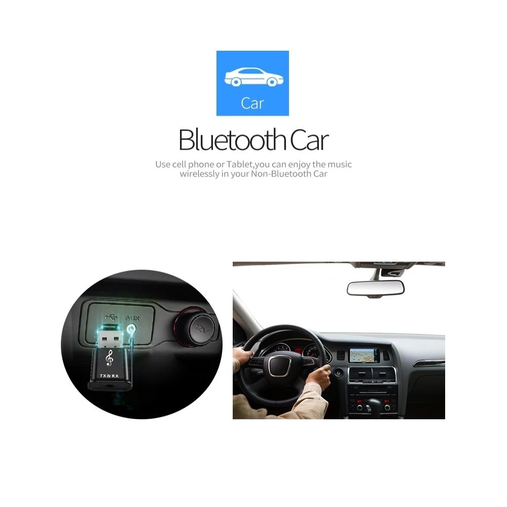 Wewoo Transmetteur Sans Fil MSD168 2 En 1 Bluetooth Émetteur Récepteur Min... - Image 4