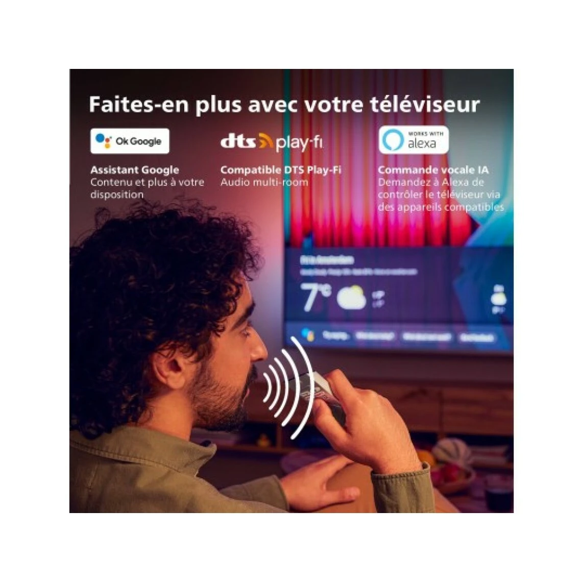 Philips TV OLED 4K 164 Cm 65OLED707/12 4K UHD OLED Android TV – Image 5